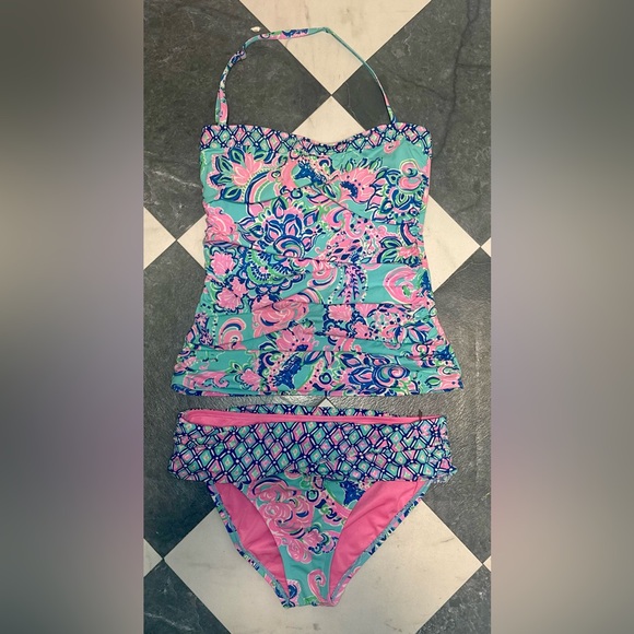 Lilly Pulitzer Other - Lilly Pulitzer Tankini Two-piece Floral Swimsuit Sz 6
